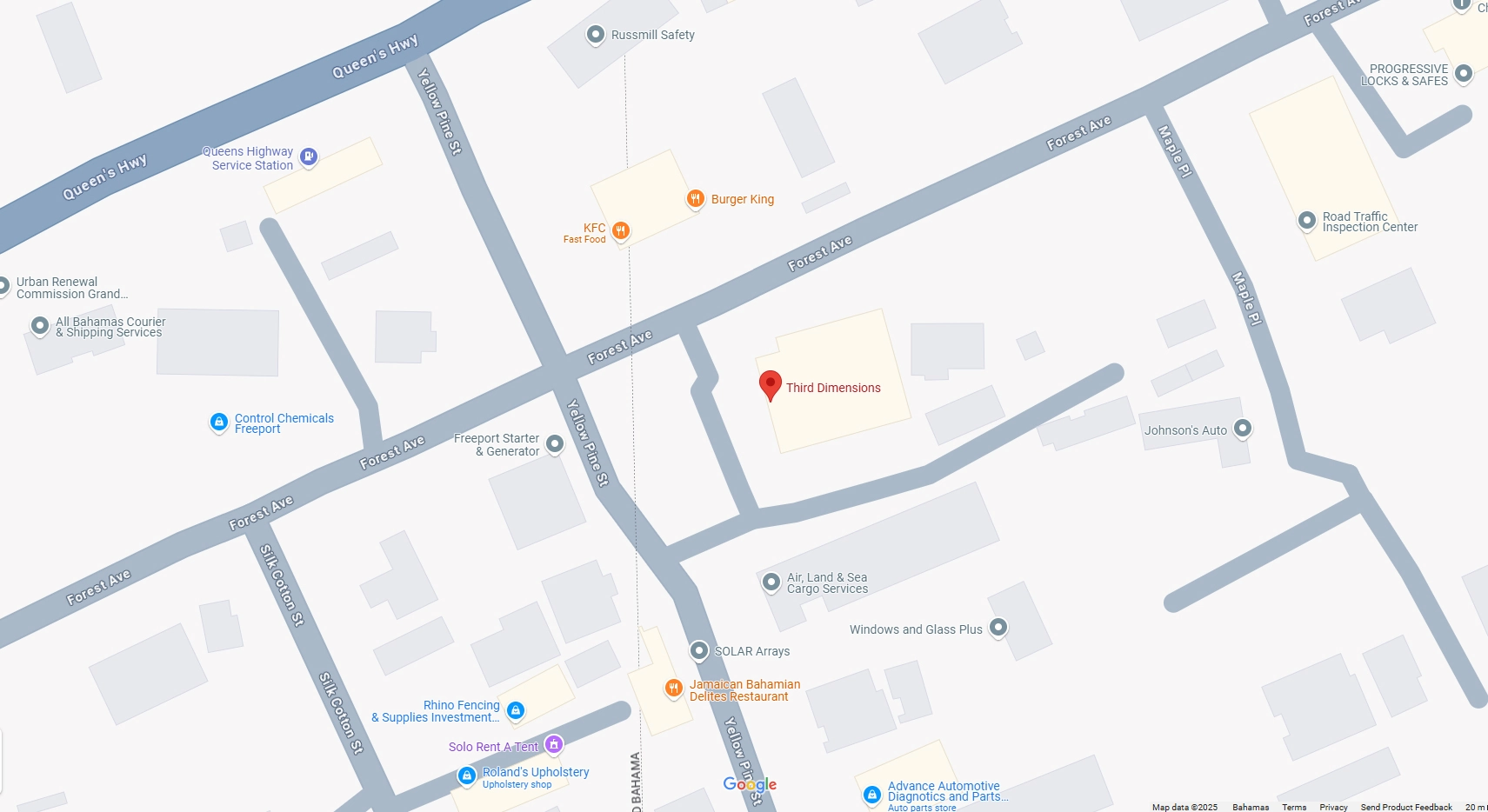 Third Dimension Grand Bahama Google Map